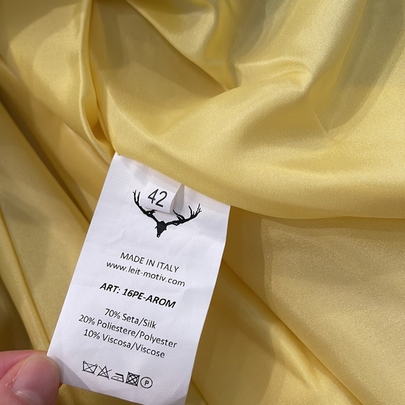 LEITMOTIV Leitmotiv Off Shoulder Sea Dress shimmer party cocktail sz 42 2 - Picture 7 of 8